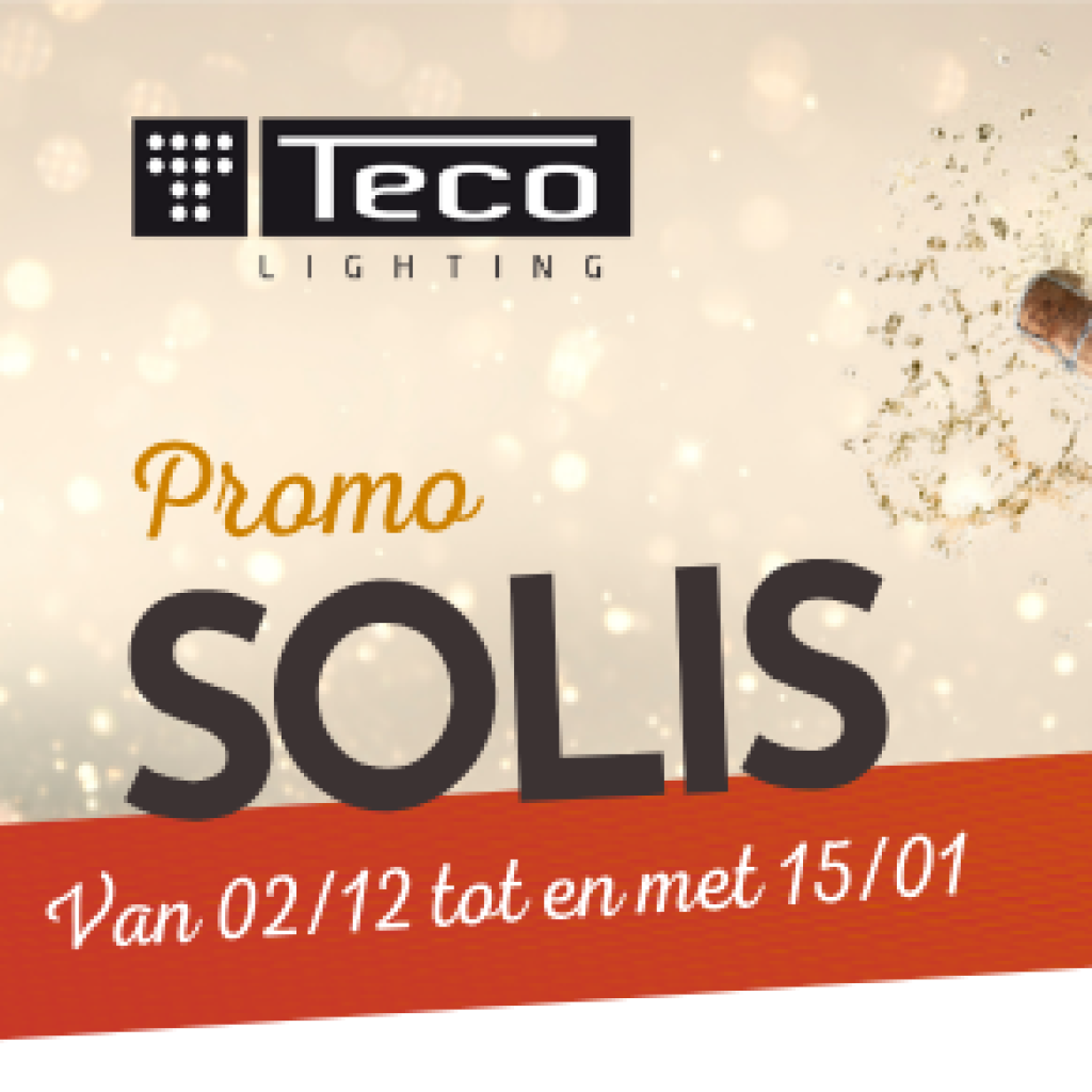 Teco Lighting : Promo Champagne SOLIS van 2/12 tot 15/01